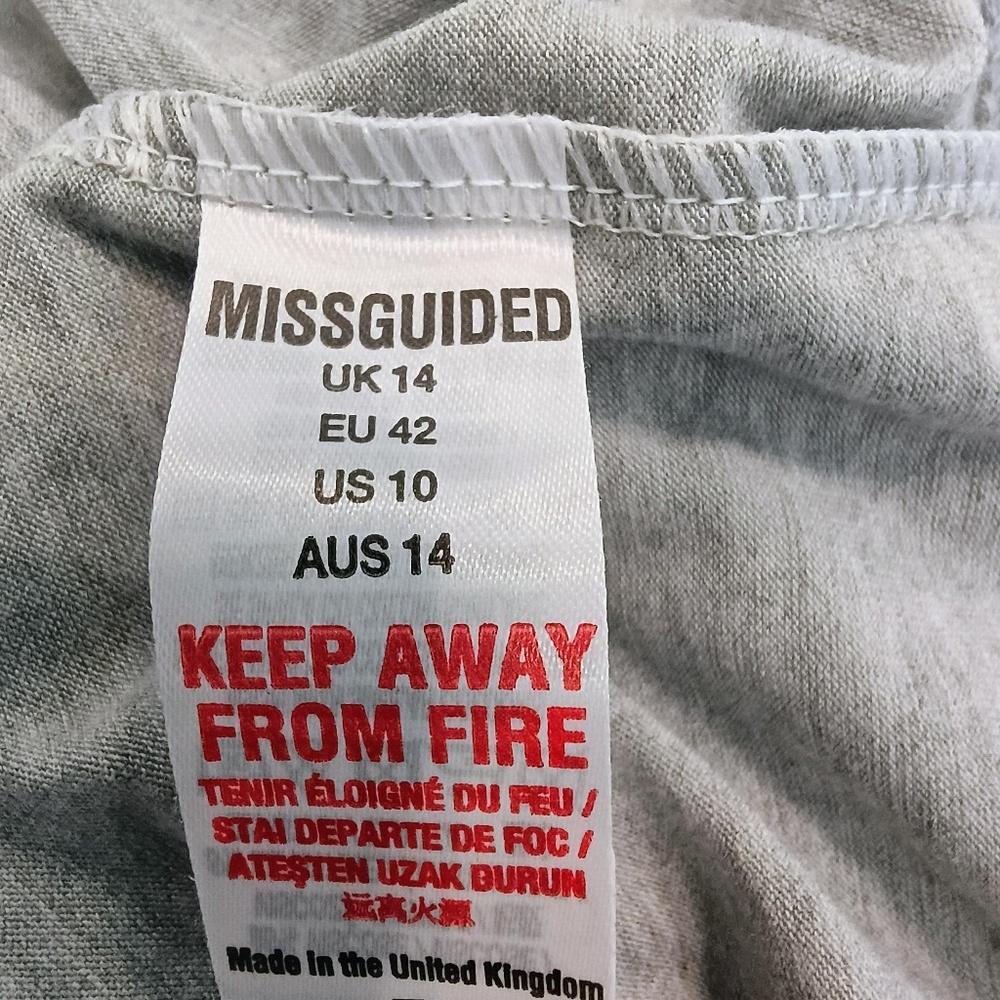 💋Miss guided Gray Tank Dress *NEVER WORN - Picture 5 of 7